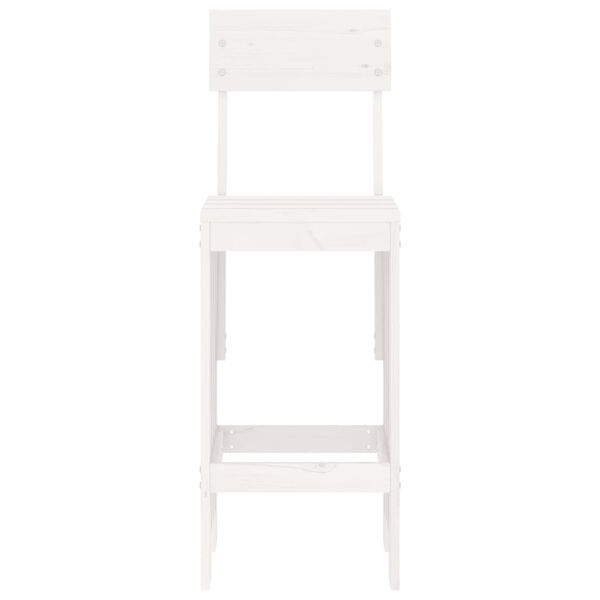 vidaXL 2 db fehér tömör fenyőfa ülőke 40x48,5x115,5 cm