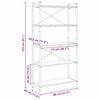 vidaXL K&ouml;nyvespolc Sz&uuml;rke sonoma 80 x 30 x 155 cm Faanyag