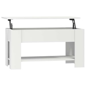 vidaXL feh&eacute;r szerelt fa doh&aacute;nyz&oacute;asztal 101 x 49 x 52 cm