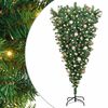 vidaXL Felford&iacute;tott Műfenyő Előre D&iacute;sz&iacute;tve Kar&aacute;csonyi Fenyő G&ouml;mb&ouml;kkel