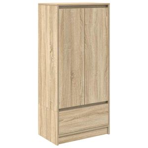 vidaXL sonoma-t&ouml;lgy szerelt fa szekr&eacute;ny fi&oacute;kkal 55,5x34x119,5 cm