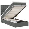 vidaXL s&ouml;t&eacute;tsz&uuml;rke sz&ouml;vet ottom&aacute;n &aacute;gy matraccal & LED-ek 90x200 cm