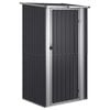 vidaXL antracitsz&uuml;rke horganyzott ac&eacute;l kerti f&eacute;szer 118,5x97x209,5 cm