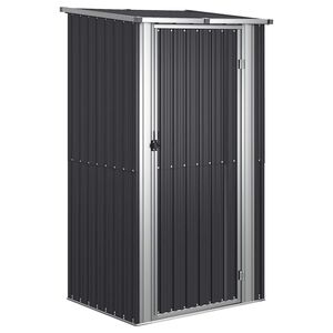 vidaXL antracitsz&uuml;rke horganyzott ac&eacute;l kerti f&eacute;szer 118,5x97x209,5 cm