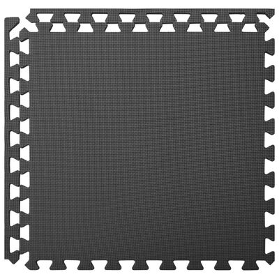 vidaXL 6 db fekete EVA habszivacs padlószőnyeg 2,16 ㎡