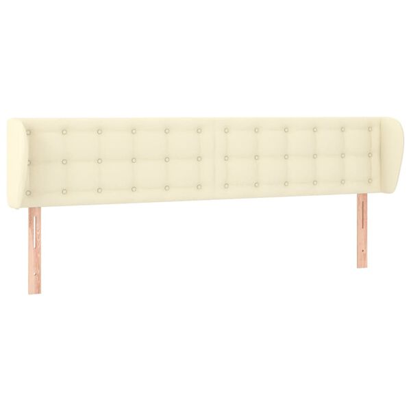 vidaXL kr&eacute;msz&iacute;nű műbőr sz&aacute;rnyas fejt&aacute;mla 183x23x78/88 cm