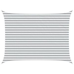 vidaXL Napernyő vitorla Vil&aacute;gossz&uuml;rke &eacute;s feh&eacute;r 4 &times; 3 m