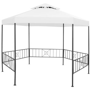 vidaXL feh&eacute;r kerti pavilon 323 x 275 x 265 cm 180 g/m&sup2;