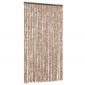 vidaXL b&eacute;zs &eacute;s s&ouml;t&eacute;tbarna zsen&iacute;lia rovarf&uuml;gg&ouml;ny 100x220 cm
