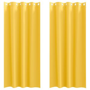 vidaXL Fekete F&uuml;gg&ouml;ny Gyűrűkkel 2 db Must&aacute;rs&aacute;rga 245 x 140 cm