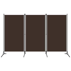 vidaXL barna 3 paneles parav&aacute;n 260 x 180 cm
