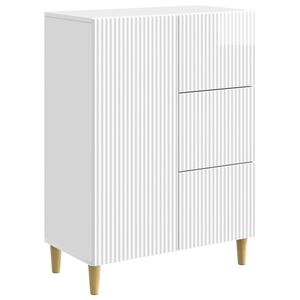 vidaXL Sz&eacute;f fi&oacute;kkal Magasf&eacute;nyű Feh&eacute;r 66 x 34,5 x 90 cm Szerelt Fa