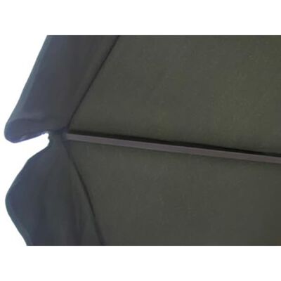 vidaXL Zöld alumínium napernyő hordozható bázissal