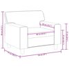 vidaXL kr&eacute;msz&iacute;nű műbőr kanap&eacute;fotel 60 cm