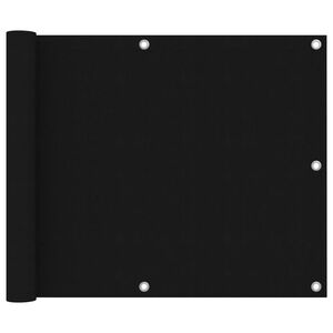 vidaXL fekete oxford-sz&ouml;vet erk&eacute;lyparav&aacute;n 75 x 600 cm