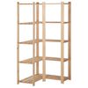 vidaXL 5 szintes t&ouml;m&ouml;r fenyőfa sarok-t&aacute;rol&oacute;&aacute;llv&aacute;ny 82,5x82,5x170 cm