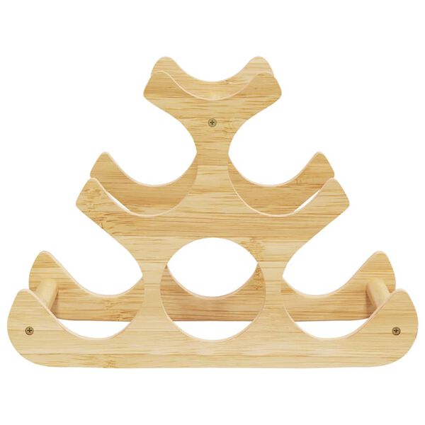 vidaXL bambusz bortart&oacute; 6 palackhoz 35 x 18 x 25,5 cm