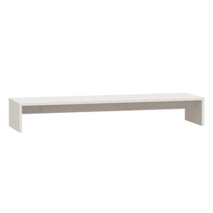 vidaXL feh&eacute;r t&ouml;m&ouml;r fenyőfa monitor&aacute;llv&aacute;ny 100 x 27 x 15 cm