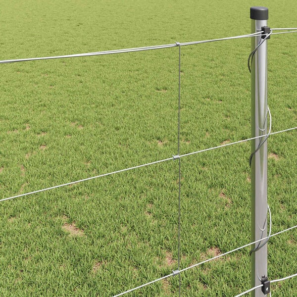 vidaXL Legelőkerítés Szürke 1 x 10 m Acél