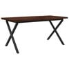 vidaXL &Eacute;lő &eacute;lű &eacute;tkezőasztal 160 x 80 x 75 cm T&ouml;m&ouml;r Ak&aacute;cfa S&ouml;t&eacute;t Barna