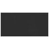 vidaXL Ablakp&aacute;rk&aacute;ny Fekete fa erezetű 100 x 45 x 4,5 cm PVC