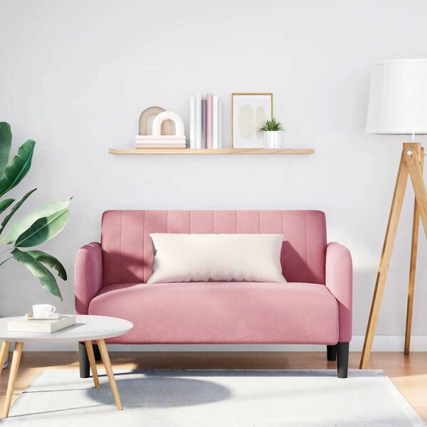 vidaXL r&oacute;zsasz&iacute;n b&aacute;rsony loveseat kanap&eacute; 109 cm
