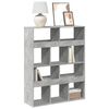 vidaXL betonsz&uuml;rke szerelt fa k&ouml;nyvespolc 100 x 33 x 125,5 cm