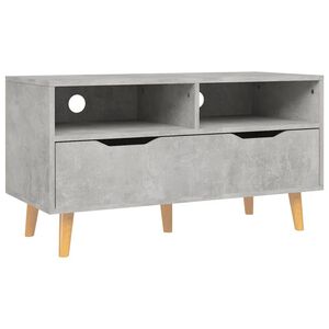 vidaXL betonsz&uuml;rke szerelt fa TV-szekr&eacute;ny 90 x 40 x 48,5 cm