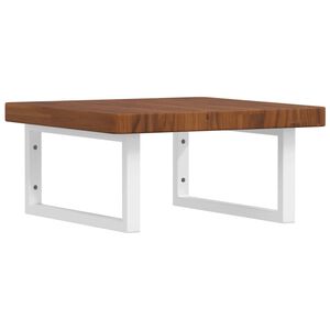 vidaXL ac&eacute;l &eacute;s t&ouml;m&ouml;r t&ouml;lgyfa falra szerelhető mosd&oacute;polc