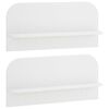 vidaXL Falpolc 2 db Feh&eacute;r 80.5 x 13.5 x 37.5 cm Szerelt Fa