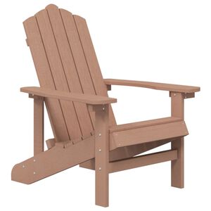 vidaXL barna HDPE kerti adirondack sz&eacute;k