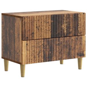 vidaXL &Eacute;jjeliszekr&eacute;ny fi&oacute;kkal Antik Fa 62 x 34,5 x 48 cm Szerelt Fa