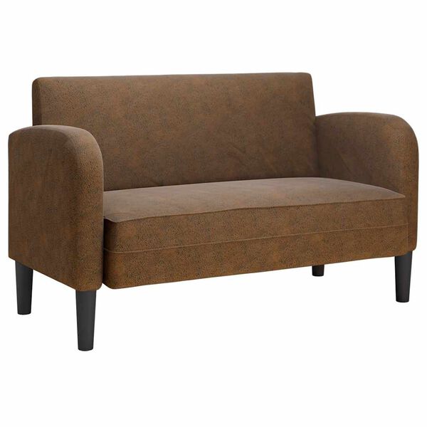 vidaXL barna műbőr loveseat kanapé 110 cm