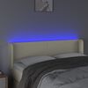 vidaXL kr&eacute;msz&iacute;nű műbőr LED-es fejt&aacute;mla 147 x 16 x 78/88 cm
