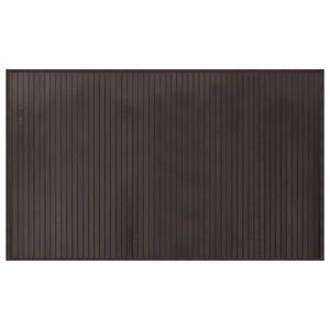 vidaXL n&eacute;gysz&ouml;gletű s&ouml;t&eacute;tbarna bambusz szőnyeg 60 x 100 cm