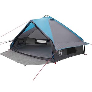 vidaXL Teepee s&aacute;tor 8 fős 8 szem&eacute;lyes K&eacute;k &eacute;s Sz&uuml;rke