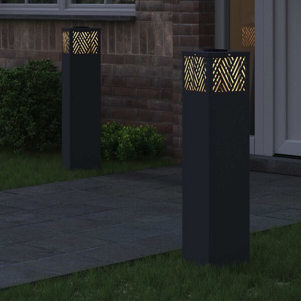 vidaXL Napelemmel műk&ouml;dő LED &ouml;sv&eacute;ny vil&aacute;g&iacute;t&aacute;s 2 pcs Antracit