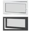 vidaXL Pinceablak RISOR 110 x 70 cm PVC &eacute;s &Uuml;veg Antracitsz&uuml;rke