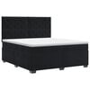 vidaXL Boxspring &aacute;gy matraccal fejt&aacute;ml&aacute;val Fekete 140 x 190 cm B&aacute;rsony