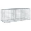 vidaXL horganyzott vas gabion kos&aacute;r fed&eacute;llel 250 x 100 x 100 cm