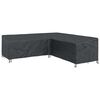 vidaXL B&uacute;tor takar&oacute; 270 x 270 x 80 cm 420D Oxford Sz&ouml;vet L-alak Fekete