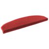 vidaXL &Ouml;ntapad&oacute;s l&eacute;pcsőszőnyegek 15 db 80 x 24,5 x 3,5 cm Piros