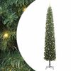 vidaXL Mű kar&aacute;csonyfa 300 LED-del Z&ouml;ld 300 cm PVC, ac&eacute;l &eacute;s műanyag