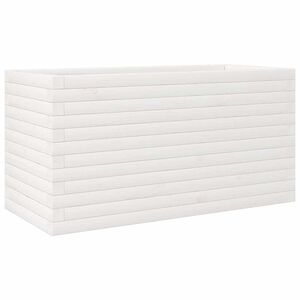 vidaXL feh&eacute;r t&ouml;m&ouml;r fenyőfa kerti vir&aacute;gtart&oacute; 90 x 40 x 45,5 cm