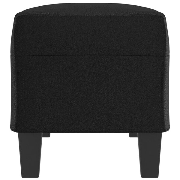 vidaXL fekete műbőr pad 100 x 35 x 41 cm