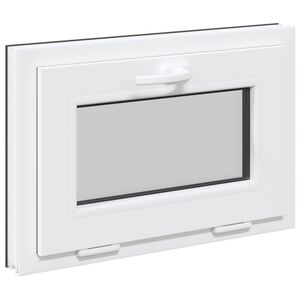 vidaXL Pinceablak RISOR 60 x 40 cm PVC &eacute;s &Uuml;veg Antracitsz&uuml;rke