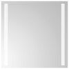 vidaXL LED F&uuml;rdőszoba T&uuml;k&ouml;r t&uuml;k&ouml;rrel &Aacute;tl&aacute;tsz&oacute; 40 x 40 cm edzett &uuml;veg