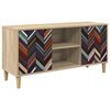 vidaXL TV szekr&eacute;ny OMMEN 102 x 33 x 50 cm Sonoma Szerelt Fa