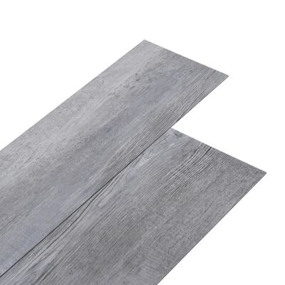 vidaXL matt fa-szürke 2 mm-es öntapadó PVC padlóburkolat 5,02 m²