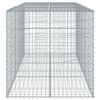 vidaXL horganyzott vas gabion kosár fedéllel 300 x 100 x 100 cm